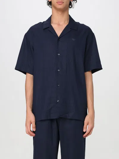 Emporio Armani Shirt  Swimwear Men Color Blue