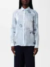 EMPORIO ARMANI SHIRT EMPORIO ARMANI WOMAN COLOR SKY BLUE,422491016