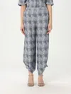 Emporio Armani Patterned-jacquard Trousers In Weiss