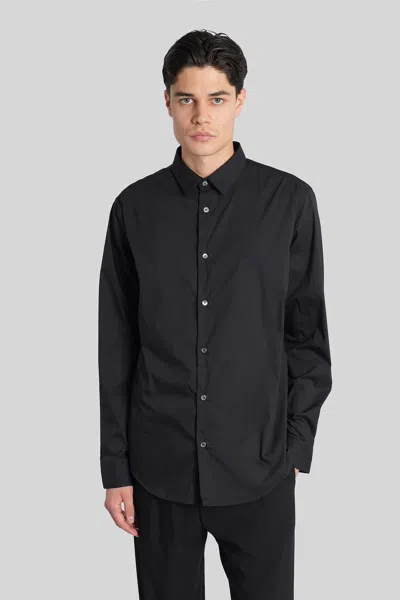 Emporio Armani Shirt In Black Cotton