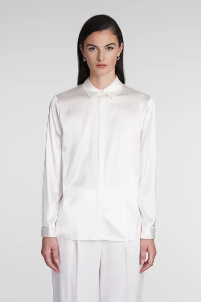 Emporio Armani Shirt In White Silk
