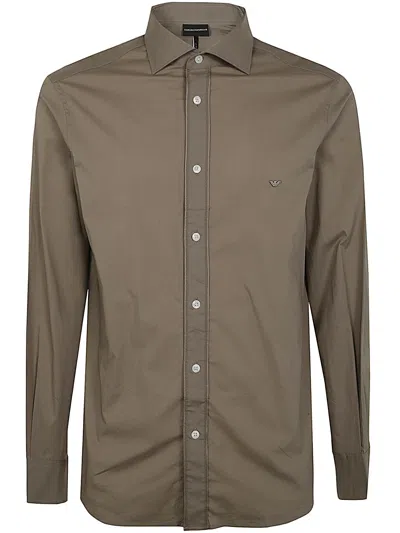 Emporio Armani Shirt In Incense