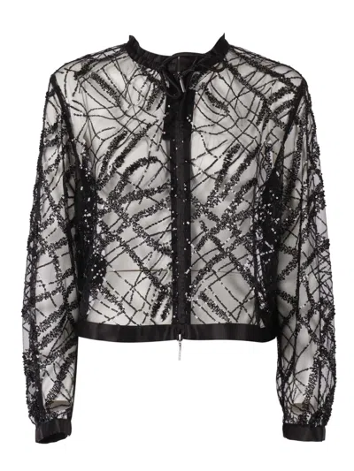 Emporio Armani Shirt Jacket In Black