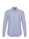 Emporio Armani Shirt Made Of Linen Blend. In Blue
