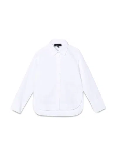 Emporio Armani Kids' Shirt M/l In White