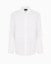 Emporio Armani Shirt With All-over Flocked Print In White