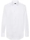 Emporio Armani Logo White Shirt In 1000