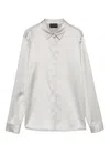 Emporio Armani Silk Shirt Satin Buttoned Cuffs