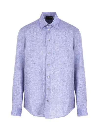 Emporio Armani Shirts In Blue