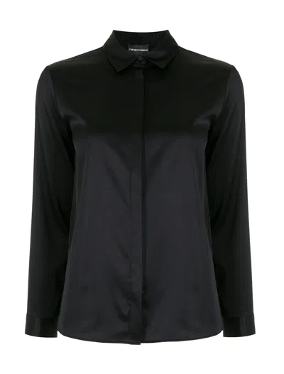 EMPORIO ARMANI EMPORIO ARMANI SHIRTS BLACK