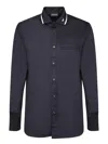 Emporio Armani Blue Logo Polo Shirt In Blue