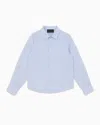 Emporio Armani Kids' Shirts In Light Blue