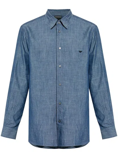 Emporio Armani Shirts In Blue