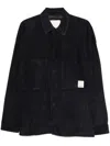 Emporio Armani Leather Shirt In Multi