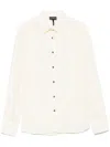 Emporio Armani Striped Shirt In Multicolor