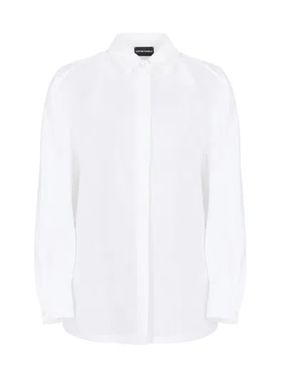 Emporio Armani Shirts In Optical White