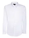 Emporio Armani Logo White Shirt In White