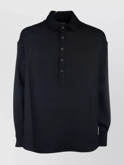 Emporio Armani Shirts With Long Sleeves For Men In Black