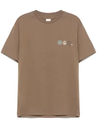 EMPORIO ARMANI SHITAKE FLOWER PEACE T-SHIRT