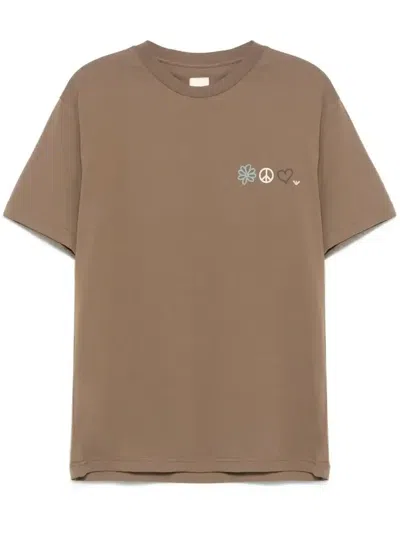 EMPORIO ARMANI SHITAKE FLOWER PEACE T-SHIRT