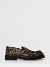 Emporio Armani Animal Print Low Block Heel Loafers In Animal Print