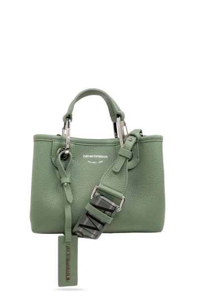 Emporio Armani Shopper Bag In Green