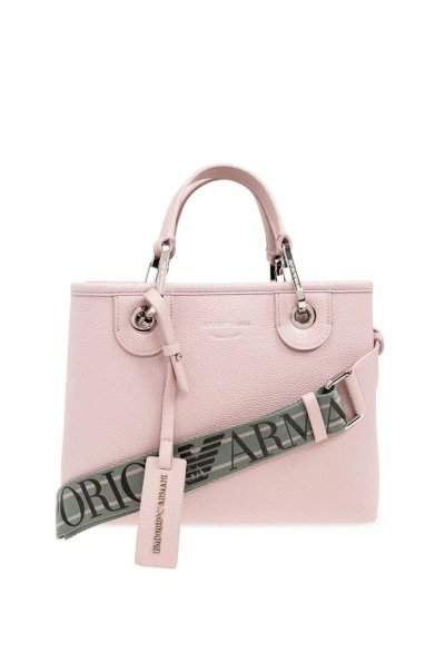 Emporio Armani Shopper Bag In Pink