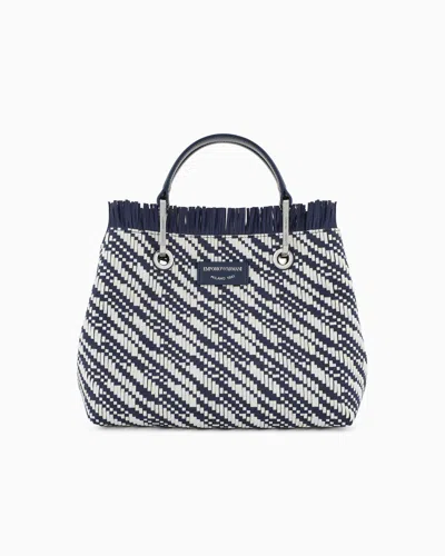 Emporio Armani Shoppers In Blue