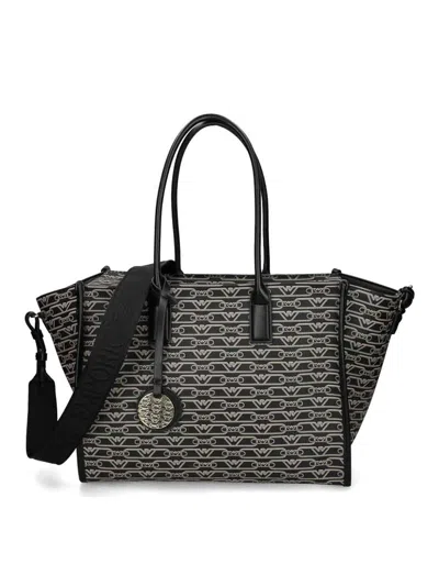 Emporio Armani Shopping Bag In Black