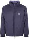 Emporio Armani Reversible Navy Blue Wool Blend Jacket