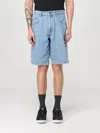 Emporio Armani Chambray Denim Bermuda Shorts In Denim