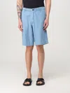 Emporio Armani Chambray Denim Bermuda Shorts In Denim