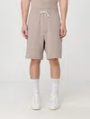 Emporio Armani Logo-embroidered Shorts In Sand