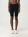 Emporio Armani Asv Organic-cotton Biker Shorts With Logo Waistband In Black