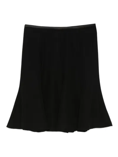 Emporio Armani Short Skirt In Black