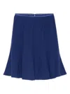 Emporio Armani Short Skirt In Blue