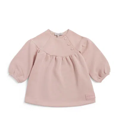 Emporio Armani Short-sleeve Buttoned Top (9-36 Months) In Pink