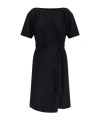 Emporio Armani Dress Knee-length Tied Waist In Black
