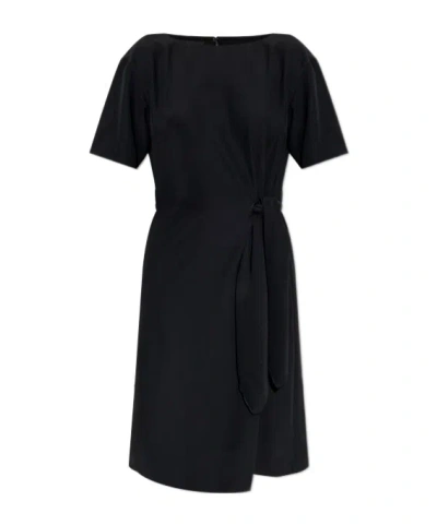 Emporio Armani Short Sleeve Dress In Black