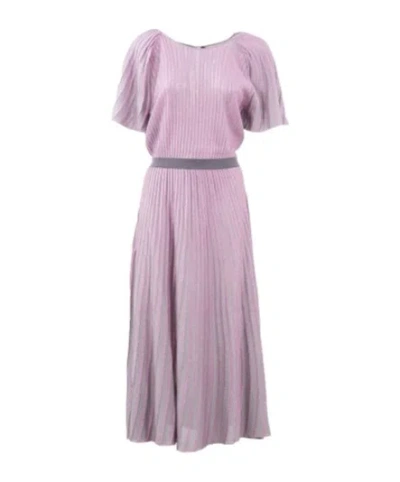 Emporio Armani Short Sleeve Dress In Pink