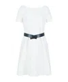 Emporio Armani Short Sleeve Dress In White