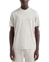 Emporio Armani Short Sleeve Logo Tee In Light Tan