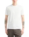 Emporio Armani White T-shirt With Micro Eagle In Tone On The Chest In Snow White