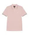 Emporio Armani Short Sleeve Polo Shirt In Pink