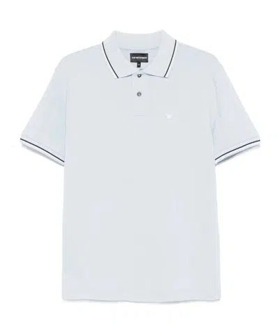 Emporio Armani Short Sleeve Polo Shirt In White