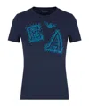 Emporio Armani Regular Fit T-shirts In Blue
