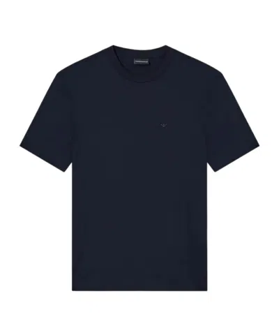 Emporio Armani Basic Crew Neck T-shirt In Blue