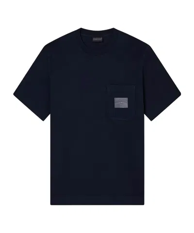 Emporio Armani Short Sleeve T-shirt In Blue