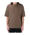 Emporio Armani Short Sleeve T-shirt In Brown