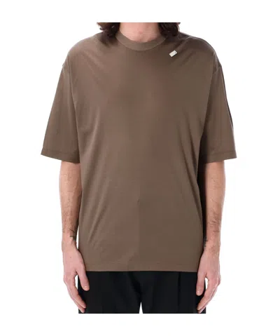 Emporio Armani Short Sleeve T-shirt In Brown